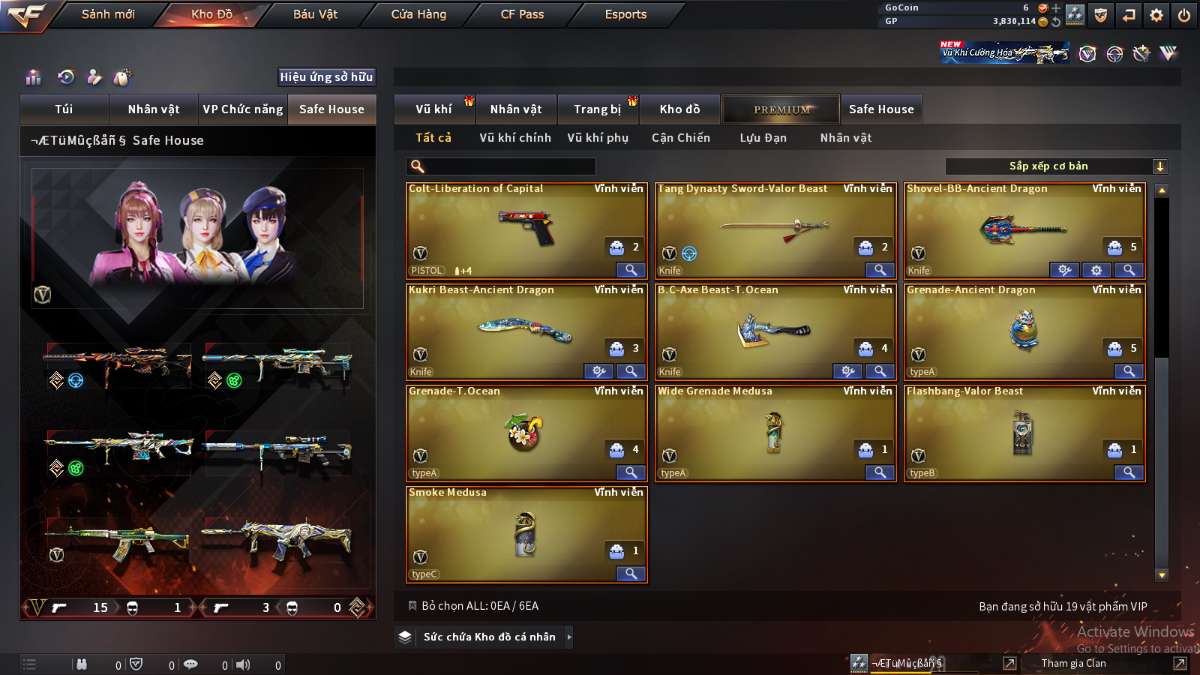 shop acc cf uy tin gia re